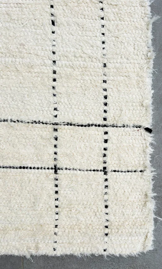 Alfombra "Vasco" marfil raya negra 160x230 - Imagen 5