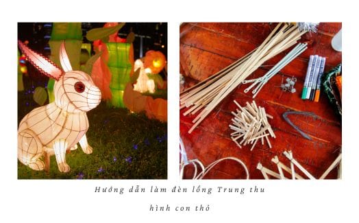 Cách làm đèn lồng trung con thỏ