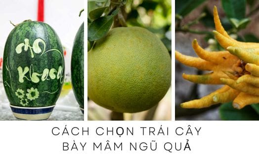 Chọn trái cây bày mâm ngũ quả