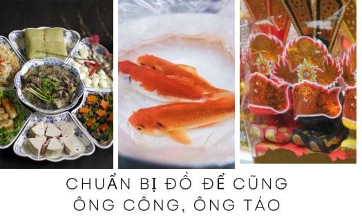 Chuẩn bị mâm cơm cúng ông Công ông Táo