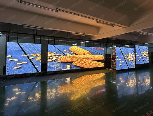Large hX Series rental LED screen displaying vibrant high-definition content at a luxury Bahrain hotel project, showcasing brilliant colors and superior image quality