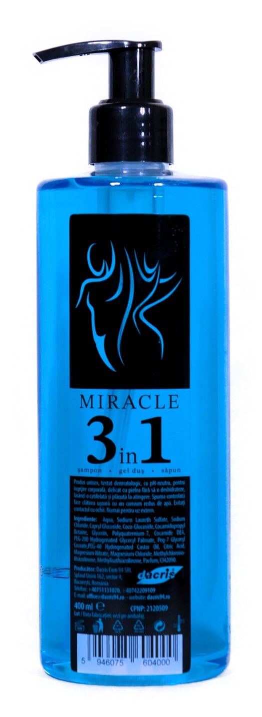 MIRACLE 3 IN 1 SAMPON - GEL DUS - SAPUN 400 ML