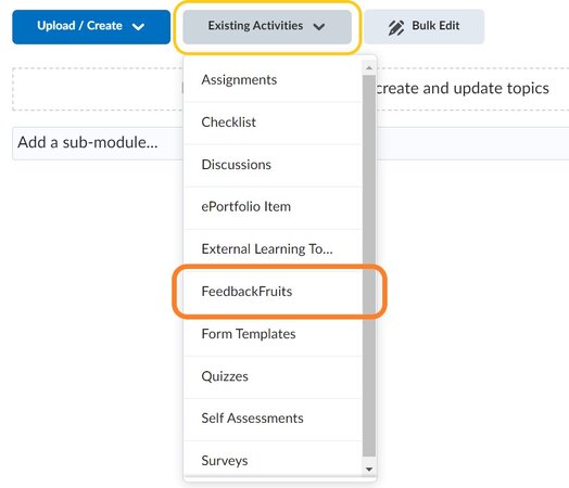 Screen capture of CloudDeakin drop down menu