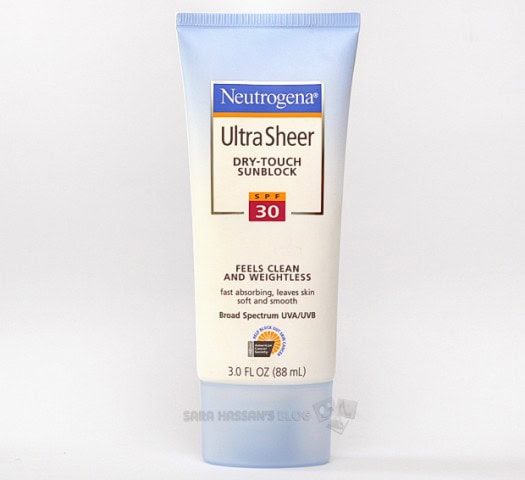 neutrogenaultrasheerdrytouchsunblockSPF30