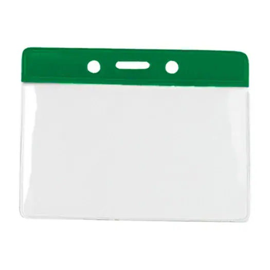 Green Bar - Horizontal - Clear Vinyl Badge Holder