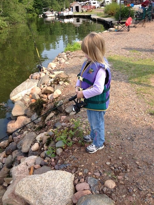 Little Chick fishing