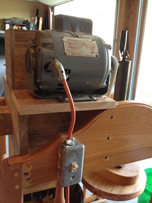 ASimpleHomestead.com - cider press motor
