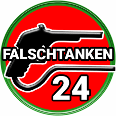 Falschtanken24 falsch getankt Logo Zapfpistole