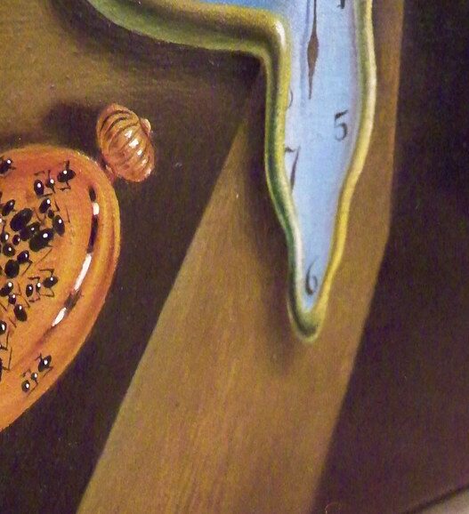 Close-up of The Persistence of Memory