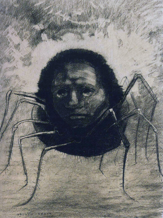 The Crying Spider odilon Redon