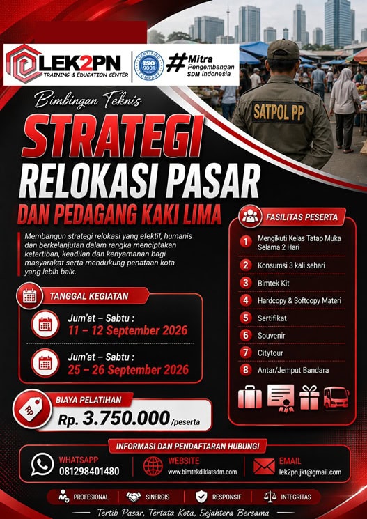 Bimtek Strategi Relokasi Pasar dan Pedagang Kaki Lima