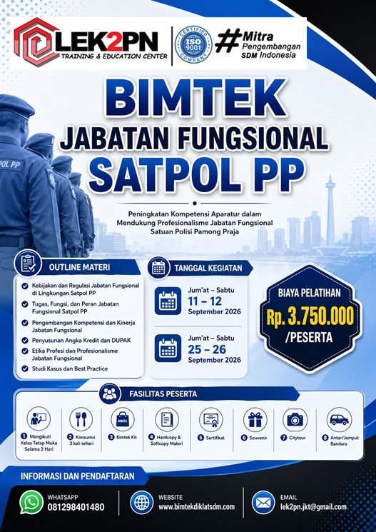 Bimtek Jabatan Fungsional Satpol PP