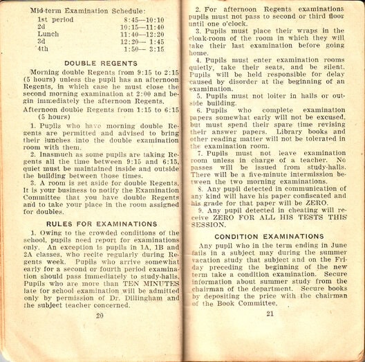 Newtown High School Handbook, 1921-1923: pp. 20-21