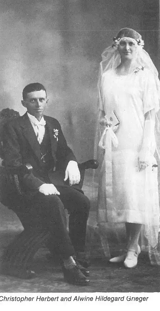 Christopher Herbert and Alwine Hildegard Grieger .