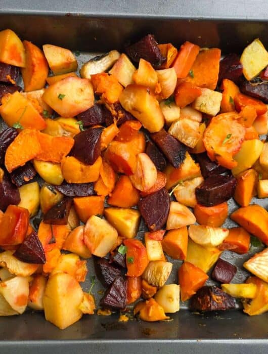 baked root vegetables
