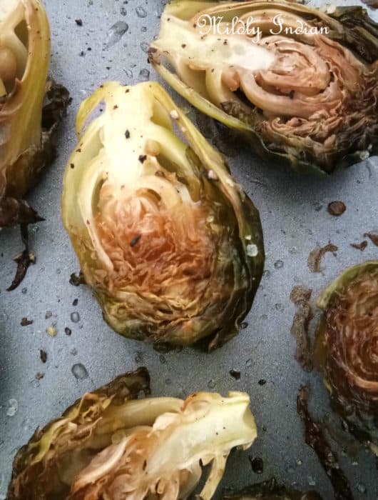 Maple roasted Brussels sprout