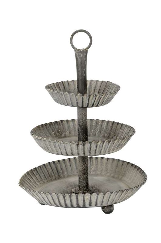 Etagere grau aus Metall