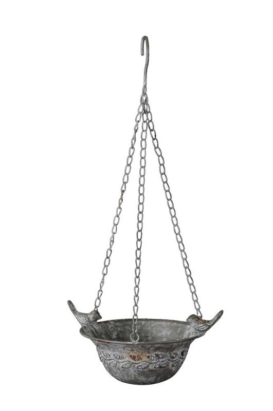 Vogeltränke Vogelbad zum hängen aus Metall – Bild 2