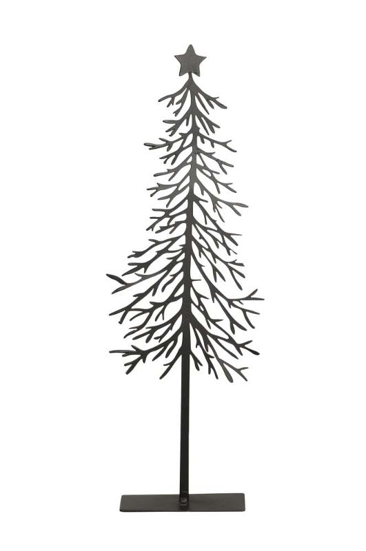 Deko Tannenbaum Metall schwarz H 25 cm – Bild 2