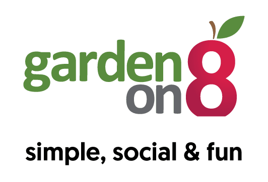 garden-on-8--PNG Garden on 8 logo with the tagline 'simple, social & fun' showcasing the restaurant's vibrant and casual dining theme.