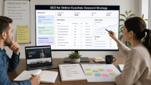 Keyword research and content strategy for online coaches