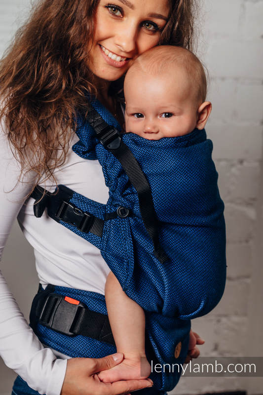 LennyUpGrade - mała jodełka kobalt | LennyLamb