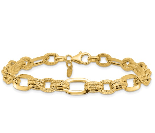 14k Fancy Link Bracelet