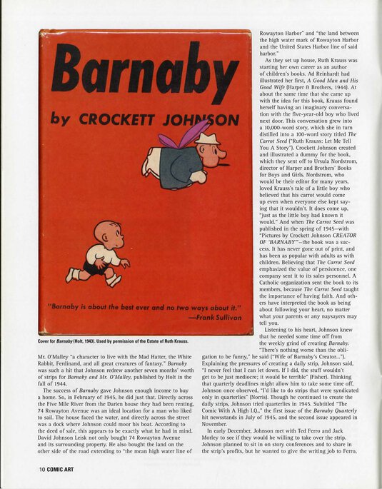 Philip Nel, "Crockett Johnson and the Purple Crayon: A Life in Art," Comic Art 5 (Winter 2004), p. 10