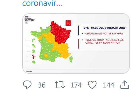 Coronavirus. les Hautes Pyrénées en vert, le Gers en orange
