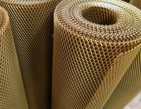 Brass Expanded Metal Mesh