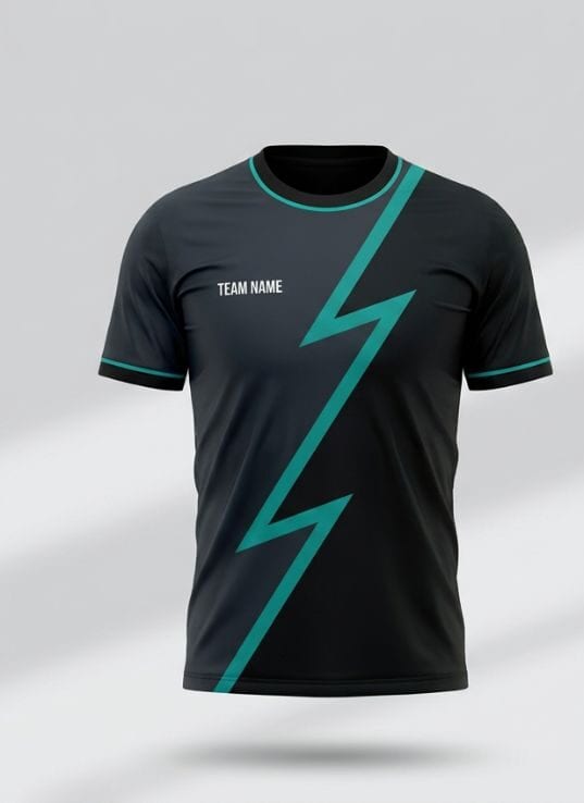 Charcoal Lightning Badminton Jersey