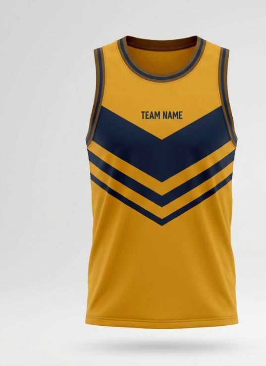 Amber Chevron Basketball Jersey