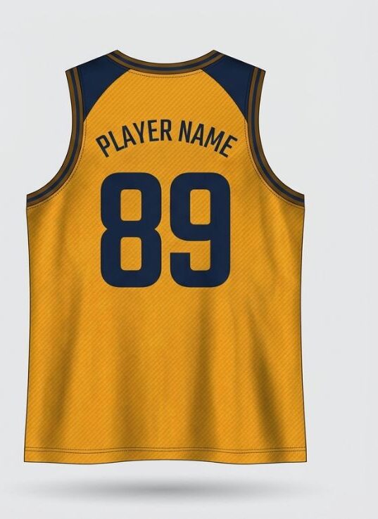 Amber Carbon Basketball Jersey - Image 2
