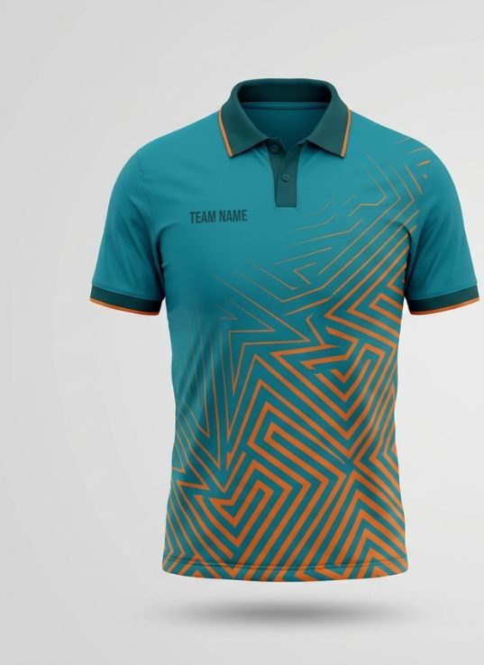 Teal Maze Cricket Jersey