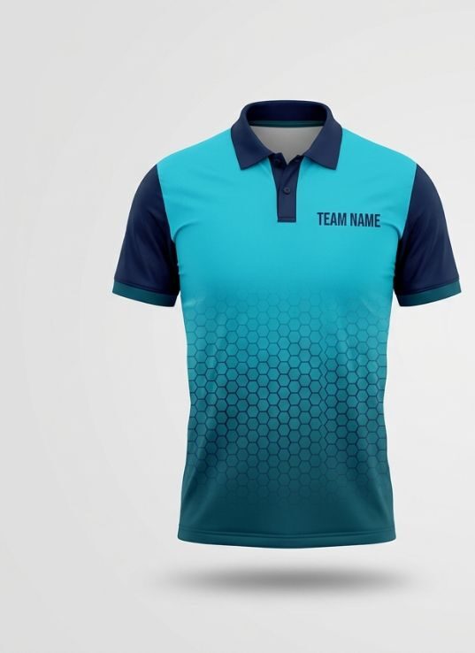 Cyan Matrix Cricket Jersey