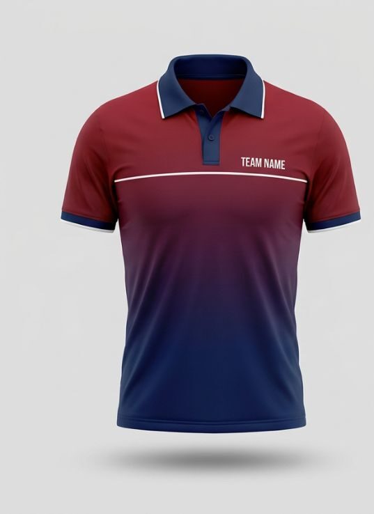Crimson Fade Cricket Jersey