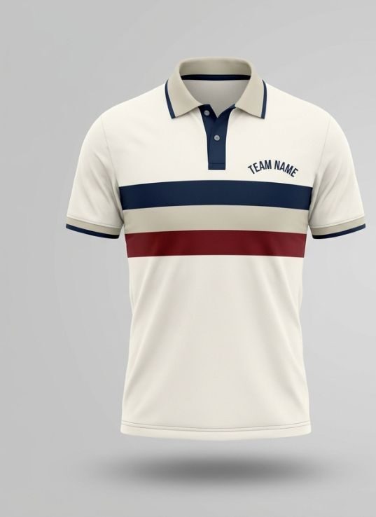 Ivory Retro Cricket Jersey