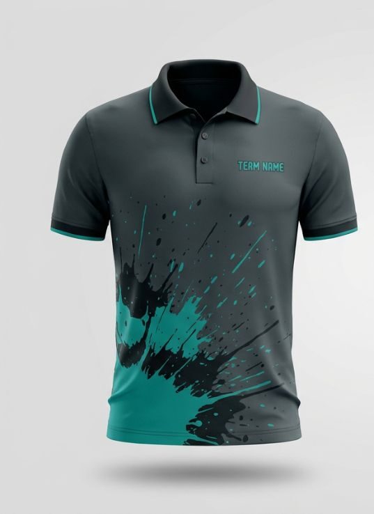 Charcoal Splash Cricket Jersey