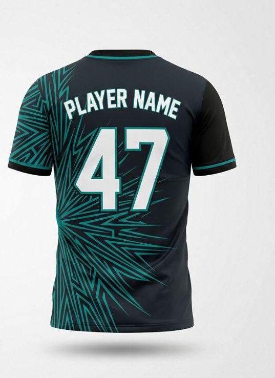Charcoal Tribal Cricket Jersey - Image 2