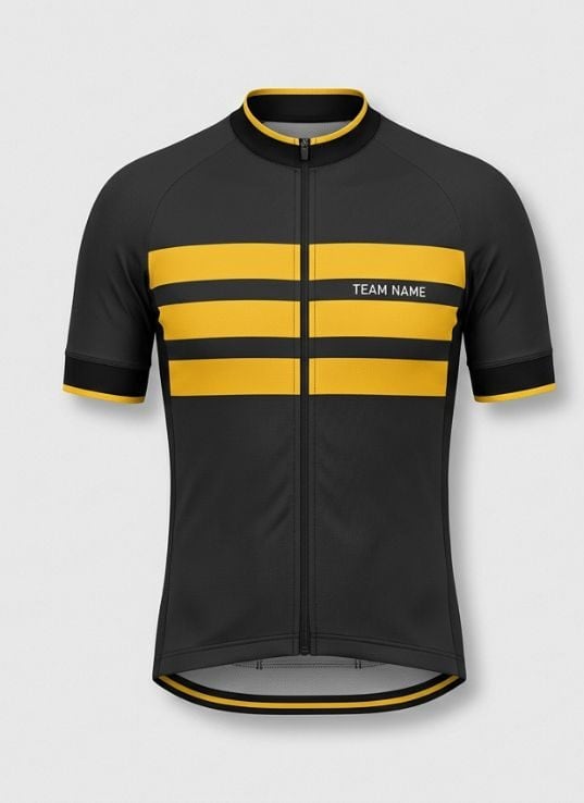 Charcoal Hoops Cycling Jersey