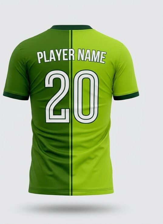 Lime Half Football Jersey - Image 2