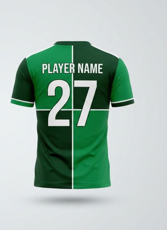 Emerald Block Football Jersey - Image 2