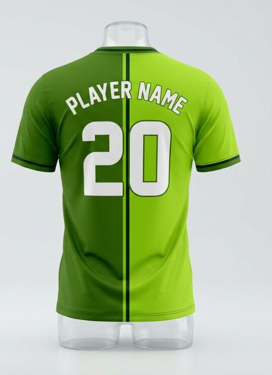 Lime Half Volleyball Jersey - Image 2