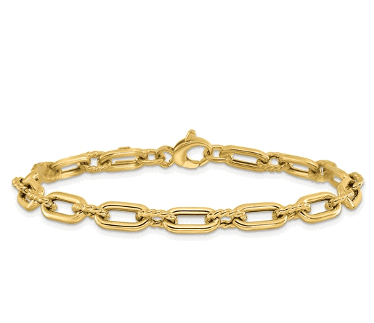 14k Cable Link Bracelet