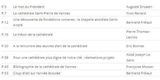 Sommaire Bulletin 3