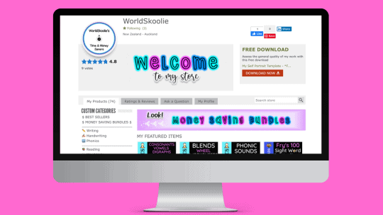 Worldskoolie Teachers Pay Teachers store front