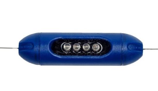 Electric fence pulsating light
