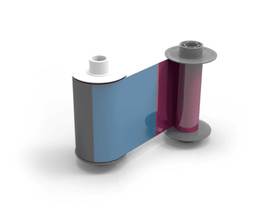 This is the Magicard Ultima HE750S, it’s a full-colour YMCK dye film with an additional “Secure” HoloKote® panel.