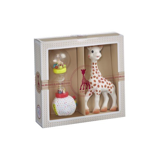 Sophie la girafe Coffret naissance prêt à offrir Sophie la girafe et Hochet Soft Maracas