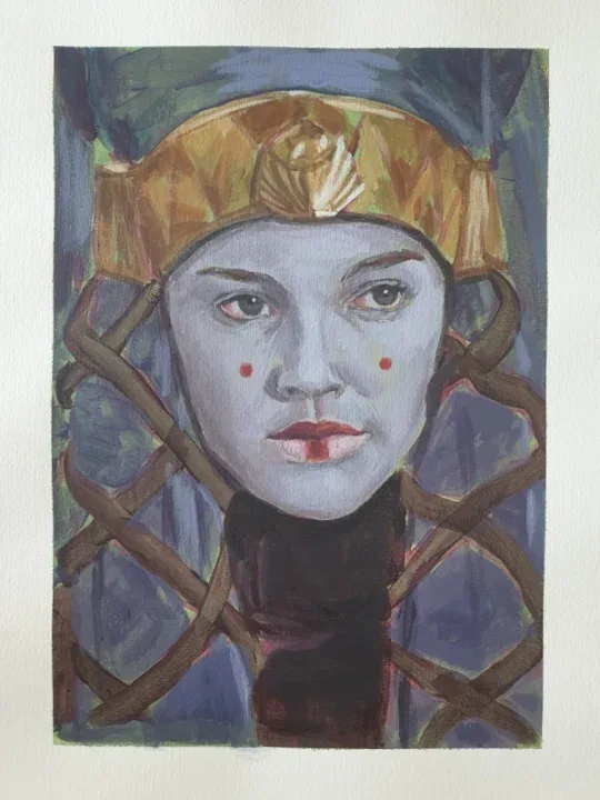 Padmé Amidala painting from The Phantom Menace by Bart Carels
